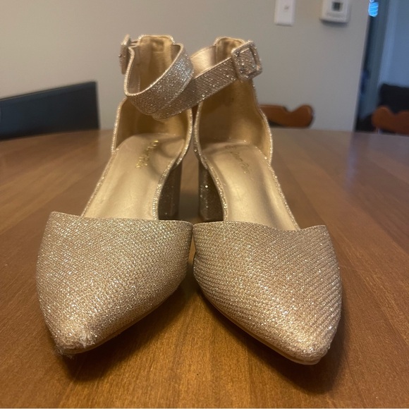 Dream Pairs Shoes - Gold Glitter Heals